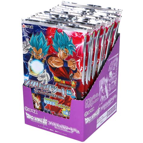 dragon ball metallic sheet gum|OPENING DRAGON BALL SUPER METALLIC SHEET GUMS.